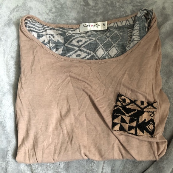 Heart & Hips Patterned Longsleeve Top 💕 - Picture 1 of 4